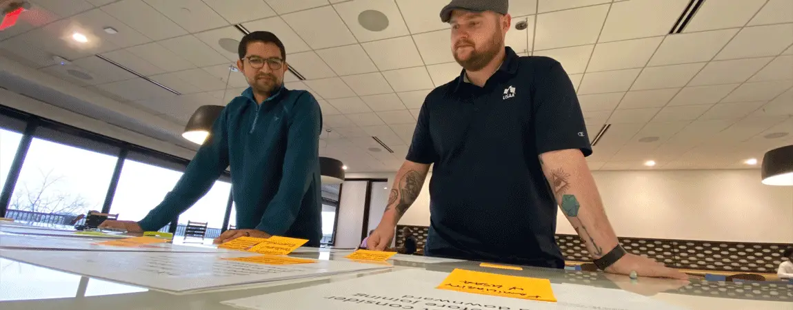 Chad & Coworker at USAA
