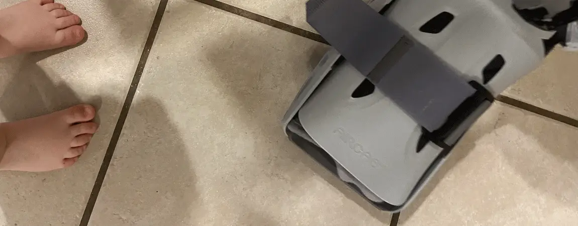 Broken foot.